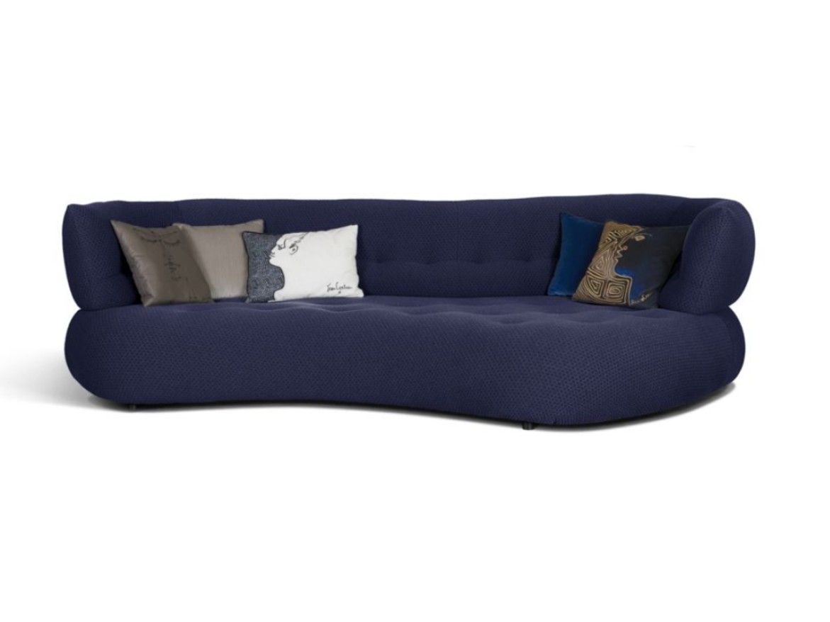 3-местный изогнутый диван из ткани ROCHE BOBOIS Sense ARCH-00072016