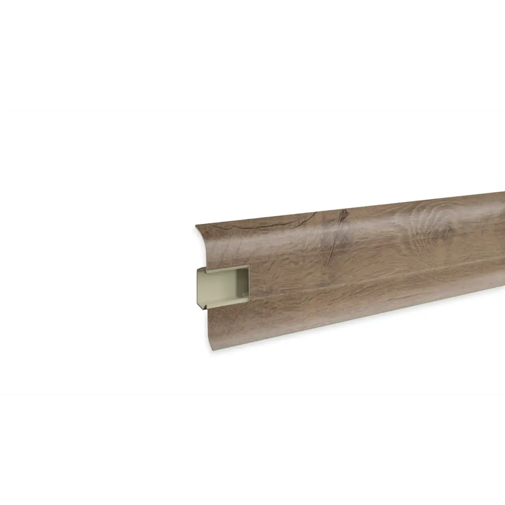 Плинтус напольный Prime ПВХ цвет дуб тенерифе 2220x2.2x58 мм Santreyd STLM-2126899