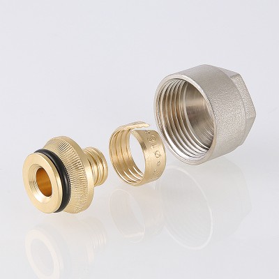 VT.4410.NE.16 Фитинг коллекторный для пластиковой трубы Valtec 16 (2,0) мм х 3/4"  - Вид №3