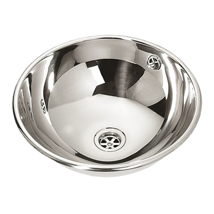 93450 Нержавеющий углублённый круглый умывальник, Ø 360 мм SANELA 