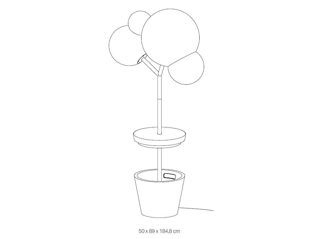 Металлическая напольная лампа Zafferano TREE OF LIGHT ARCH-00087801 - Вид №6