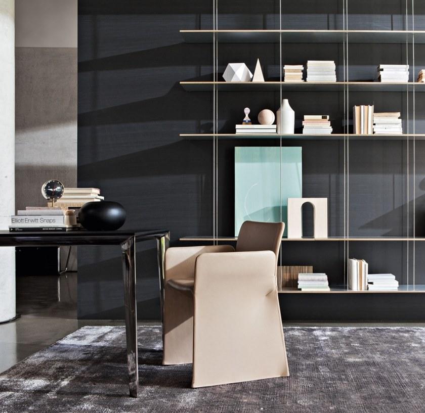 Molteni & C. Съемное кожаное кресло с подлокотниками Glove sun-id-1425581 - Вид №1