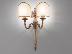 Металлический светодиодный настенный светильник