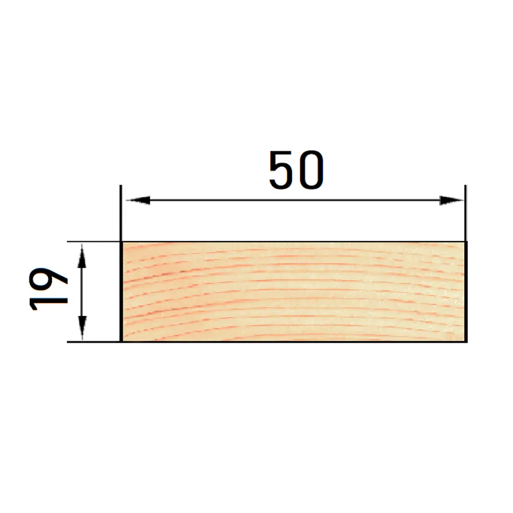 Santreyd Брусок строганый Экстра 19x50x3000 мм для интерьера и мебели 82605897 STLM-0031339 - Вид №3