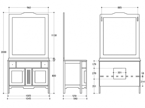PS.ALC-C105DS Комплект Migliore Alicante - Вид №5