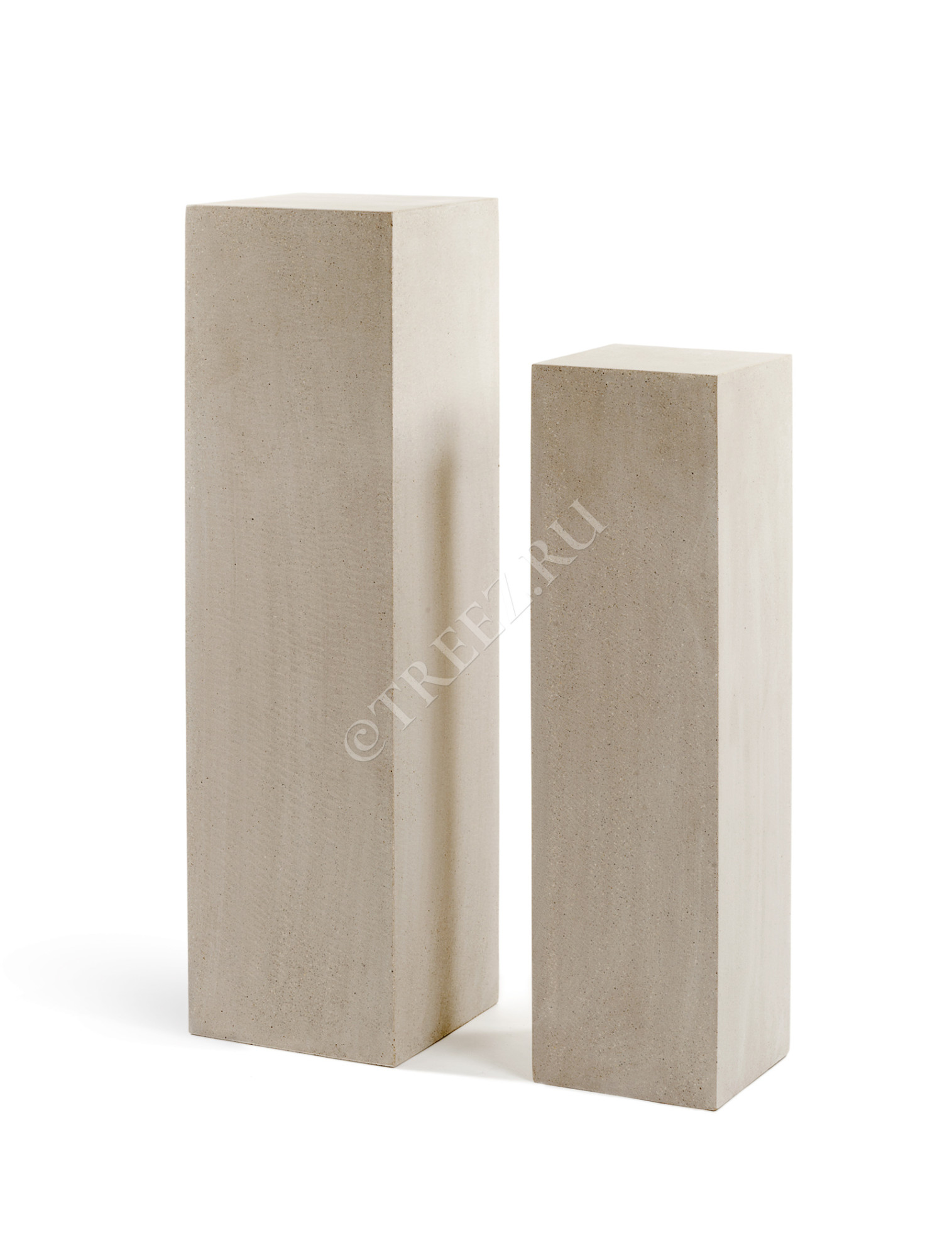 41.3317-02-007-BE-120 Кашпо  Effectory - серия Beton - Колонна - Белый песок Цветочная коллекция 