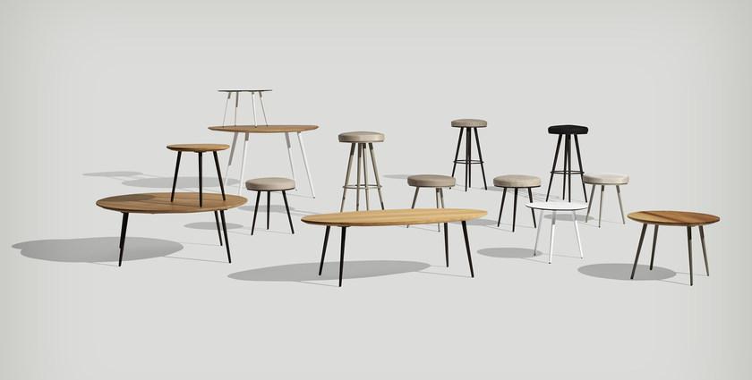 Bivaq Садовый столик низкий овальный в ироко Vint sun-id-1456818 - Вид №2