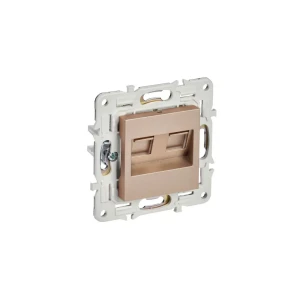 91928642 Розетка компьютерная встраиваемая Iek Skandy SK-K20-1-K98 RJ45 Cat 5E цвет песочный STLM-1493456