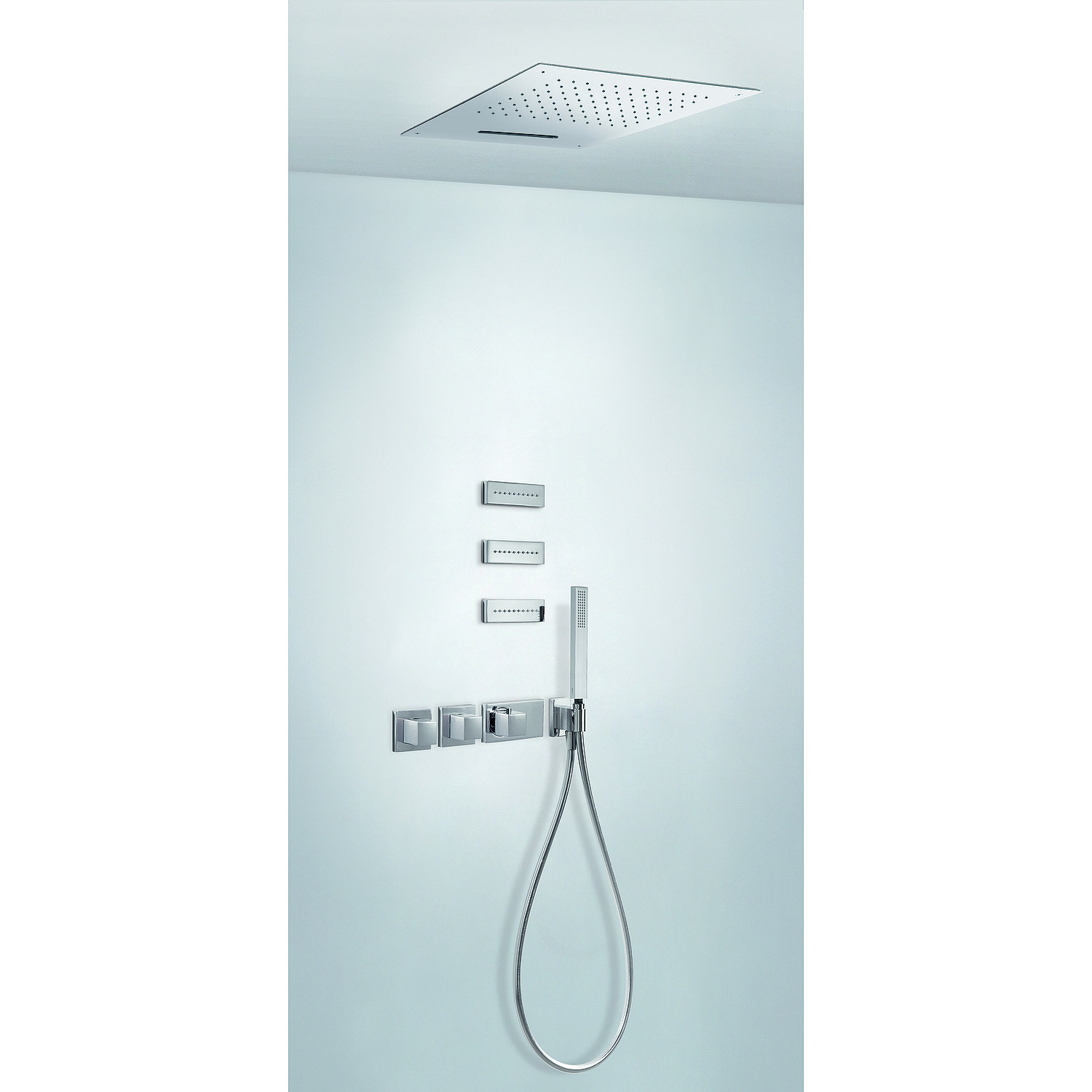 БЛОЧНАЯ СИСТЕМА Block System 4-ходовой комплект скрытого термостатического смесителя для душа-20725402 TRES Thermostatic