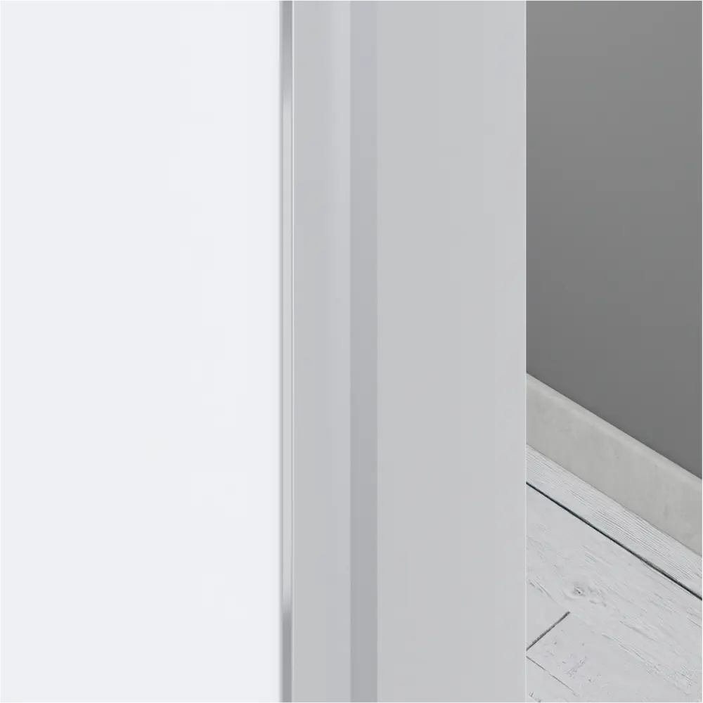 Дверь межкомнатная глухая без замка и петель в комплекте Invisible 80x200 см обратное открывание правое цвет белый 89367205 STLM-2047500 VFD  - Вид №3