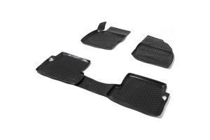 16155092 Коврики в салон для Ford Focus II 2004-2011, полиуретан, с перемычкой, 4 шт., 99018006001 AutoFlex