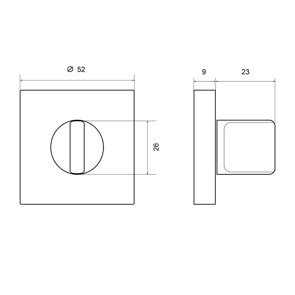 Фиксатор Palladium для межкомнатных дверей с поворотным механизмом 88040771 STLM-0076640 - Вид №4