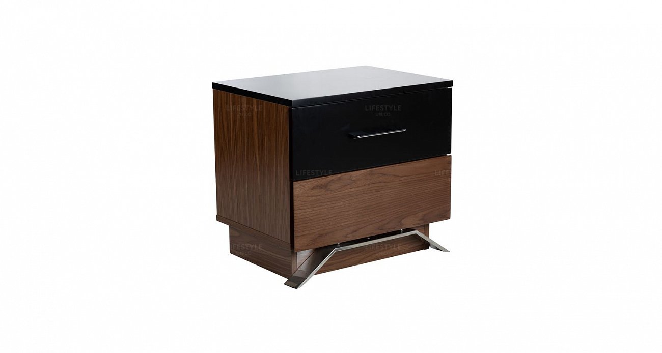 Тумбочка прикроватная с ящиком Vega UNICO  249569 Черный  - Вид №2
