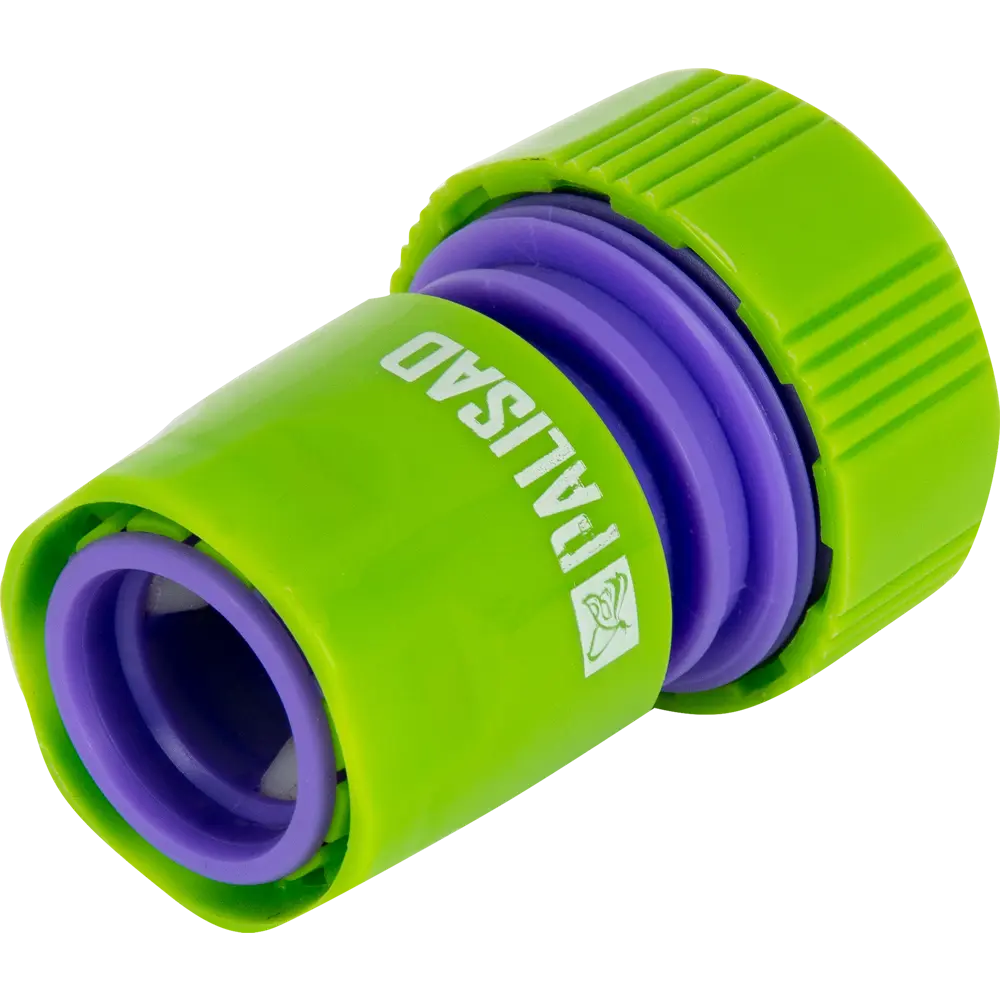 Коннектор для шланга быстросъёмный Palisad 3/4 " с аквастопом STLM-2174126 - Вид №2