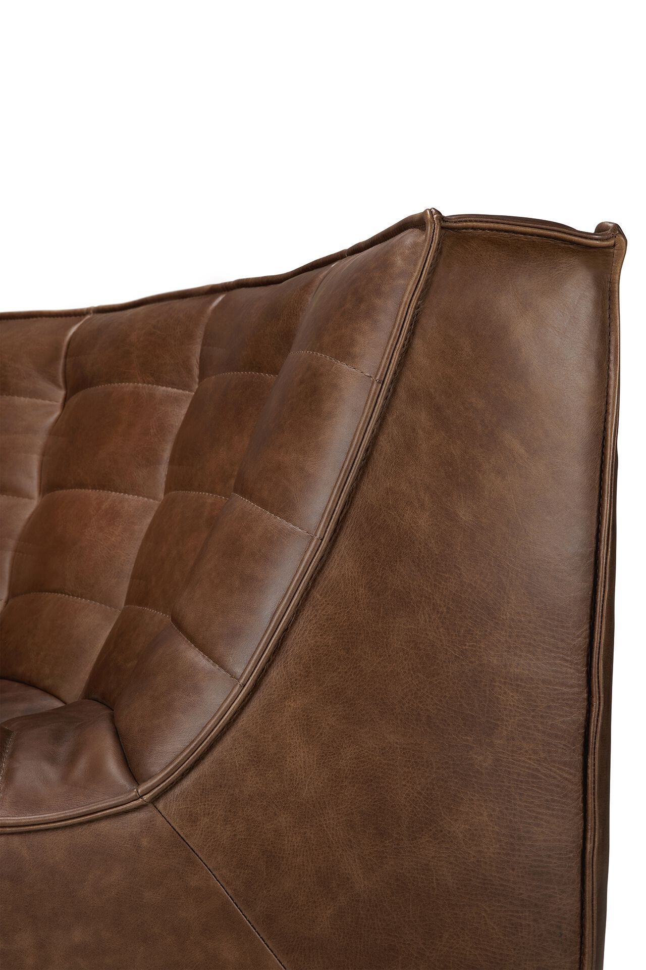 Кожаное угловое кресло Ethnicraft N701 ARCH-00107366 - Вид №3