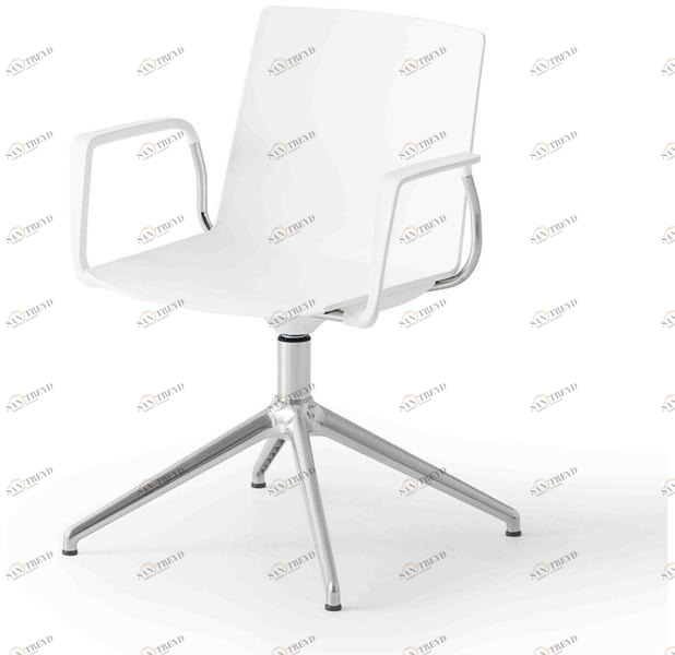 GABER Офисный стул из технополимера с подлокотниками на козелке Jubel sun-id-1472097