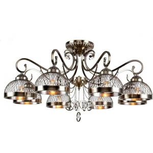 Потолочная люстра Stilfort Lori 1005/05/08P STILFORT ДИЗАЙНЕРСКИЕ, LORI 00-3888728 Бронза;прозрачный