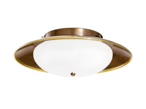 Светодиодный потолочный светильник из латуни и стекла