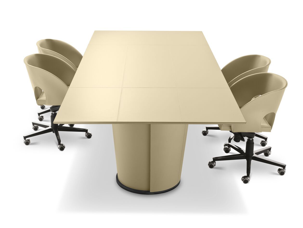 Прямоугольный стол для совещаний с кожаной обивкой i 4 Mariani Papier ARCH-00082229 - Вид №2