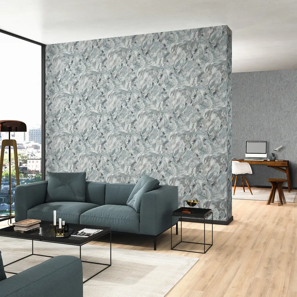 Обои флизелиновые Wall Up Canyon графит 1.06 м 649840 STLM-2124137 - Вид №4