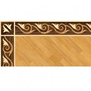 Художественный паркет Da Vinci Паркетный Бордюр 26-124 Орех Европейский (Грецкий) Селект (Гладкая) 1000х200 мм.