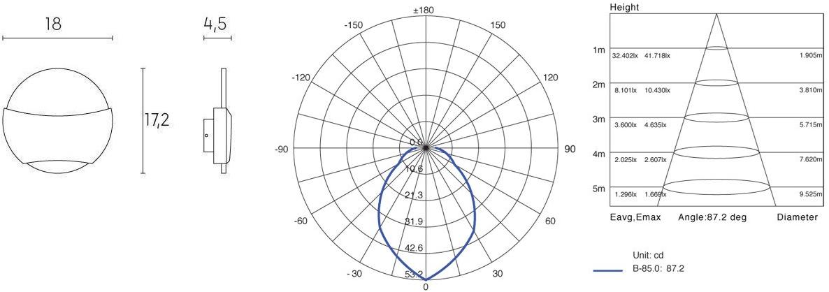 SOVIL Светодиодный настенный светильник для улицы из литого алюминия  98233/ 98233/-- - Вид №5