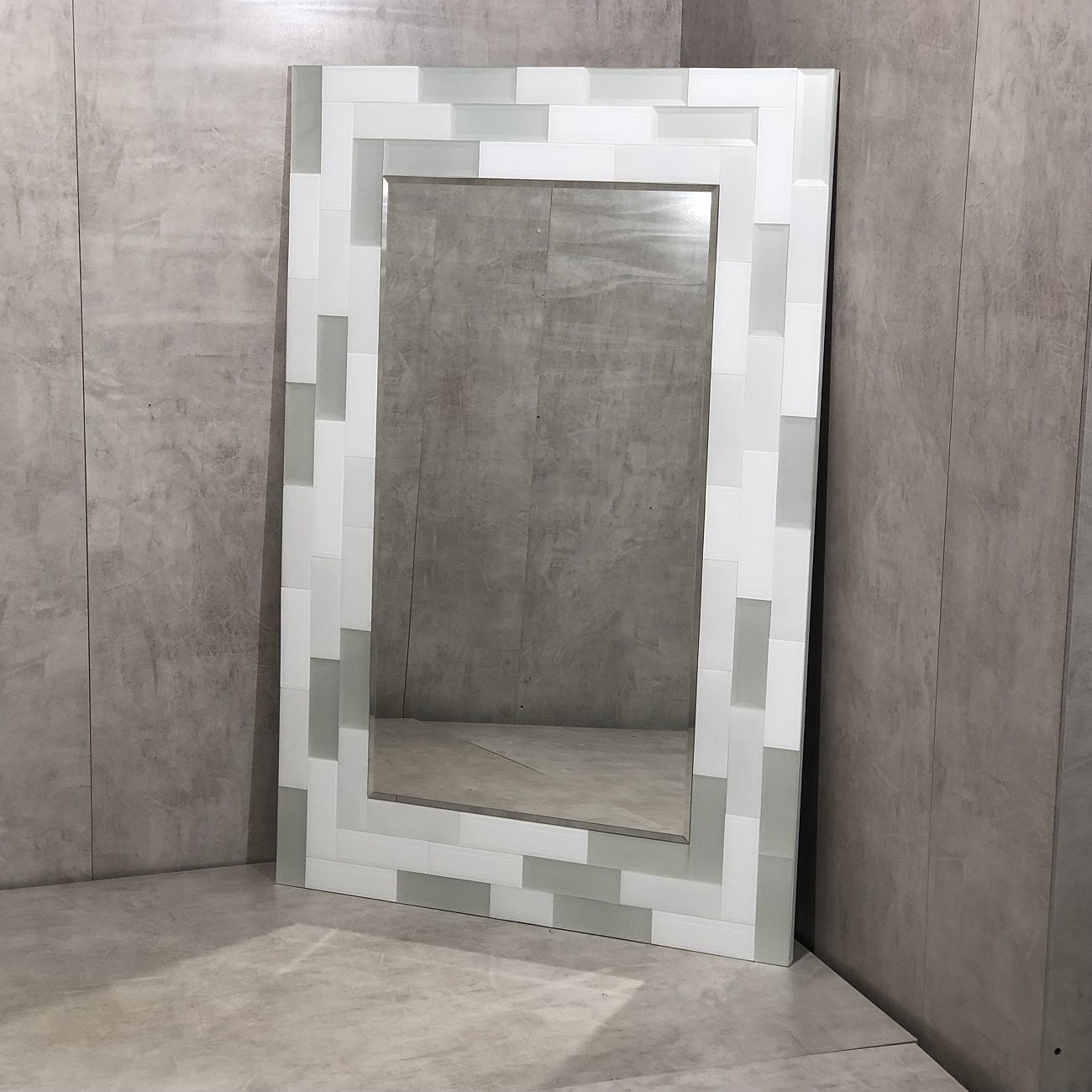 Зеркало большое прямоугольное в раме с мозаикой "Айси" GRAUM ДИЗАЙНЕРСКИЕ 304128 Зеркальный  - Вид №3