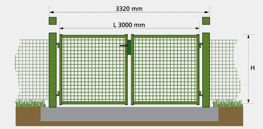 GRIGLIATI BALDASSAR Ворота в электросварной сетке sun-id-1414503 - Вид №2