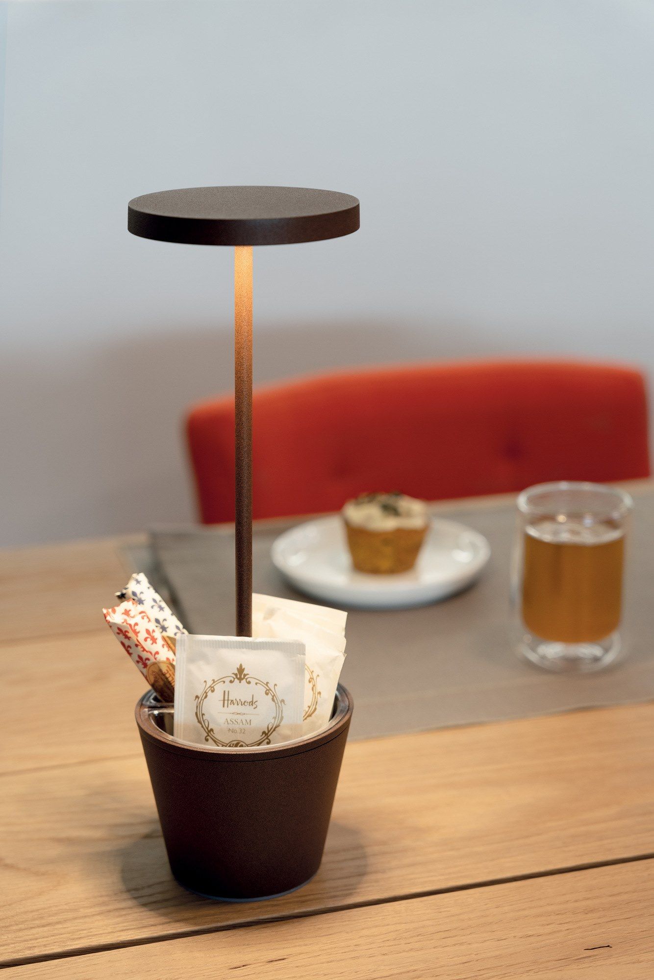 Алюминиевая аккумуляторная батарея настольная лампа Zafferano Poldina ARCH-00059520 - Вид №16