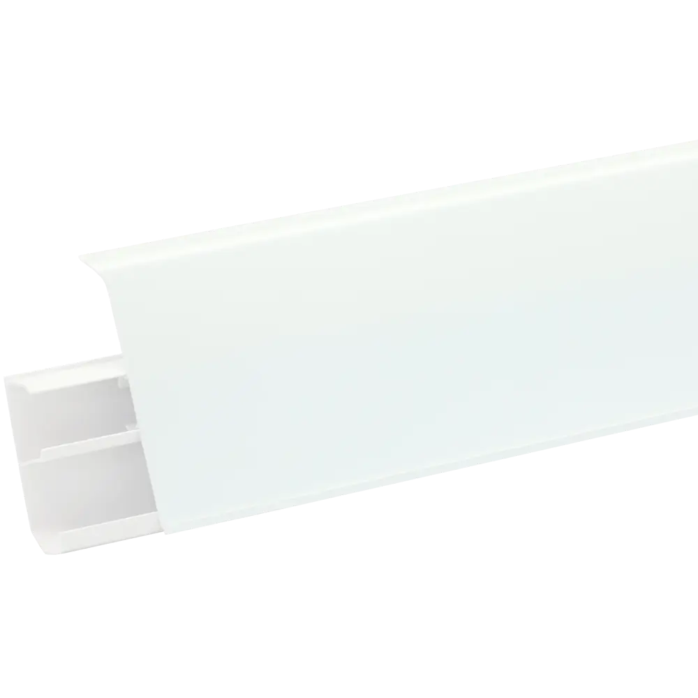 Santreyd Плинтус напольный с кабель-каналом 10 см матовый белый 85115266 STLM-0058984