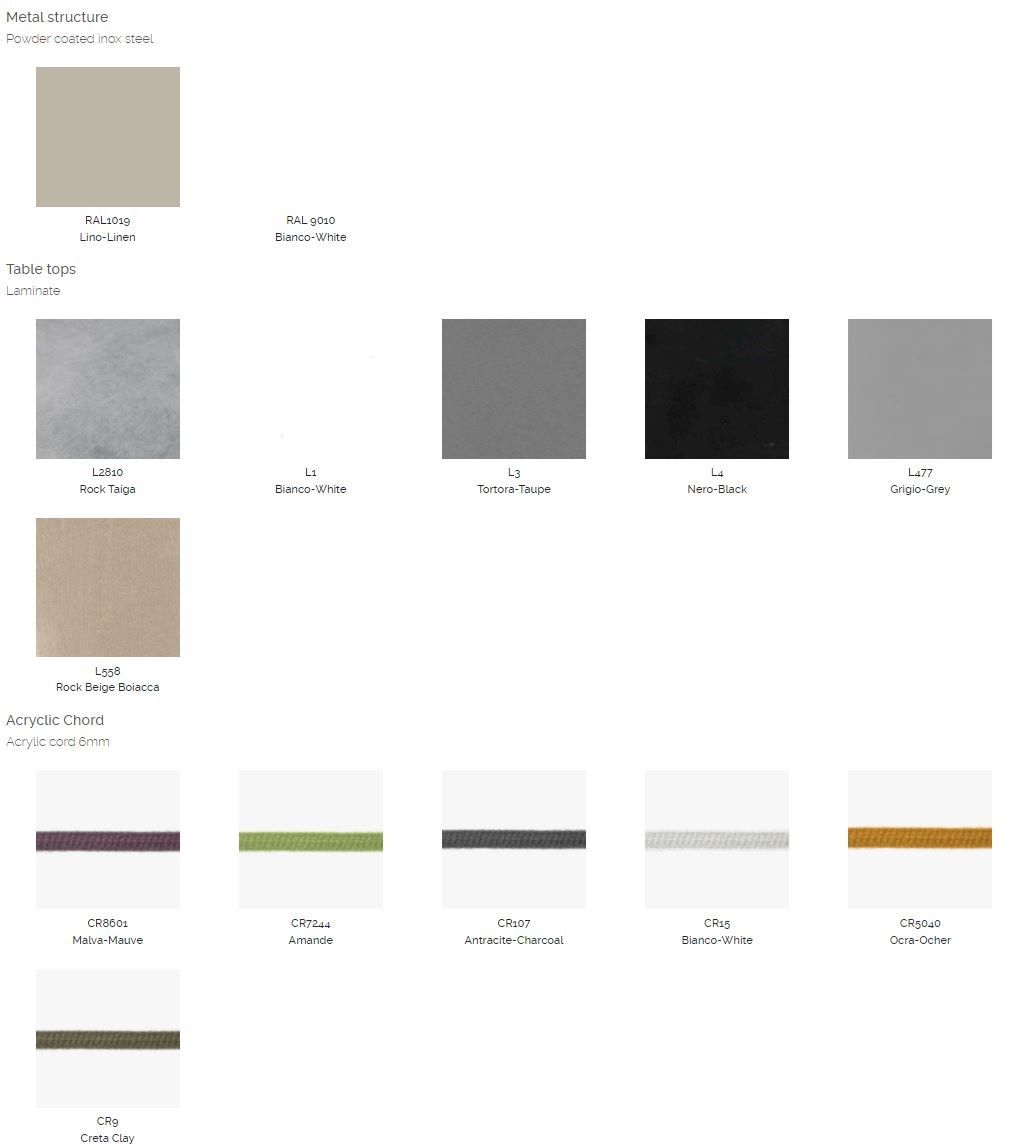 Высокий круглый садовый журнальный столик из ламината Coro Sally ARCH-00008978 - Вид №1