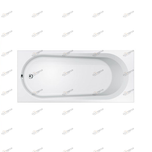 Ванна встроенная Nova 170/80 см с гидро и аэромассажем 2NVB1D6 Gruppo Geromin 