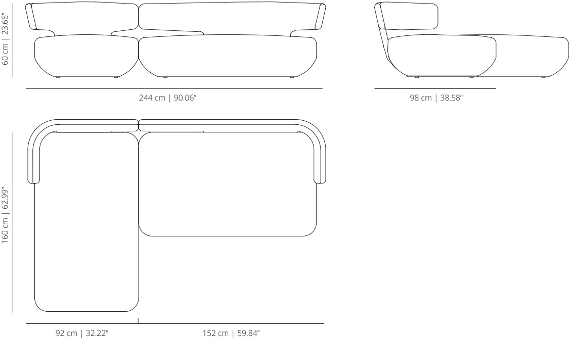 Viccarbe Модульный диван Levitt sun-id-1454811 - Вид №12