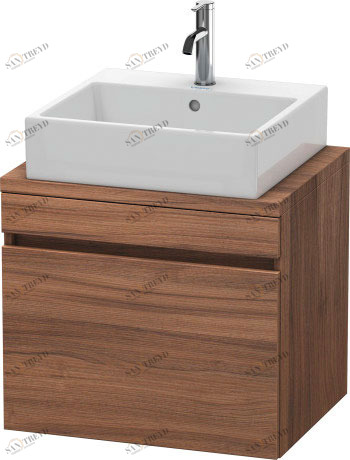 DS530007979 Тумбочка для компактной консоли DuraStyle #DS5300 600 x 478 мм Орех натуральный, декор Duravit