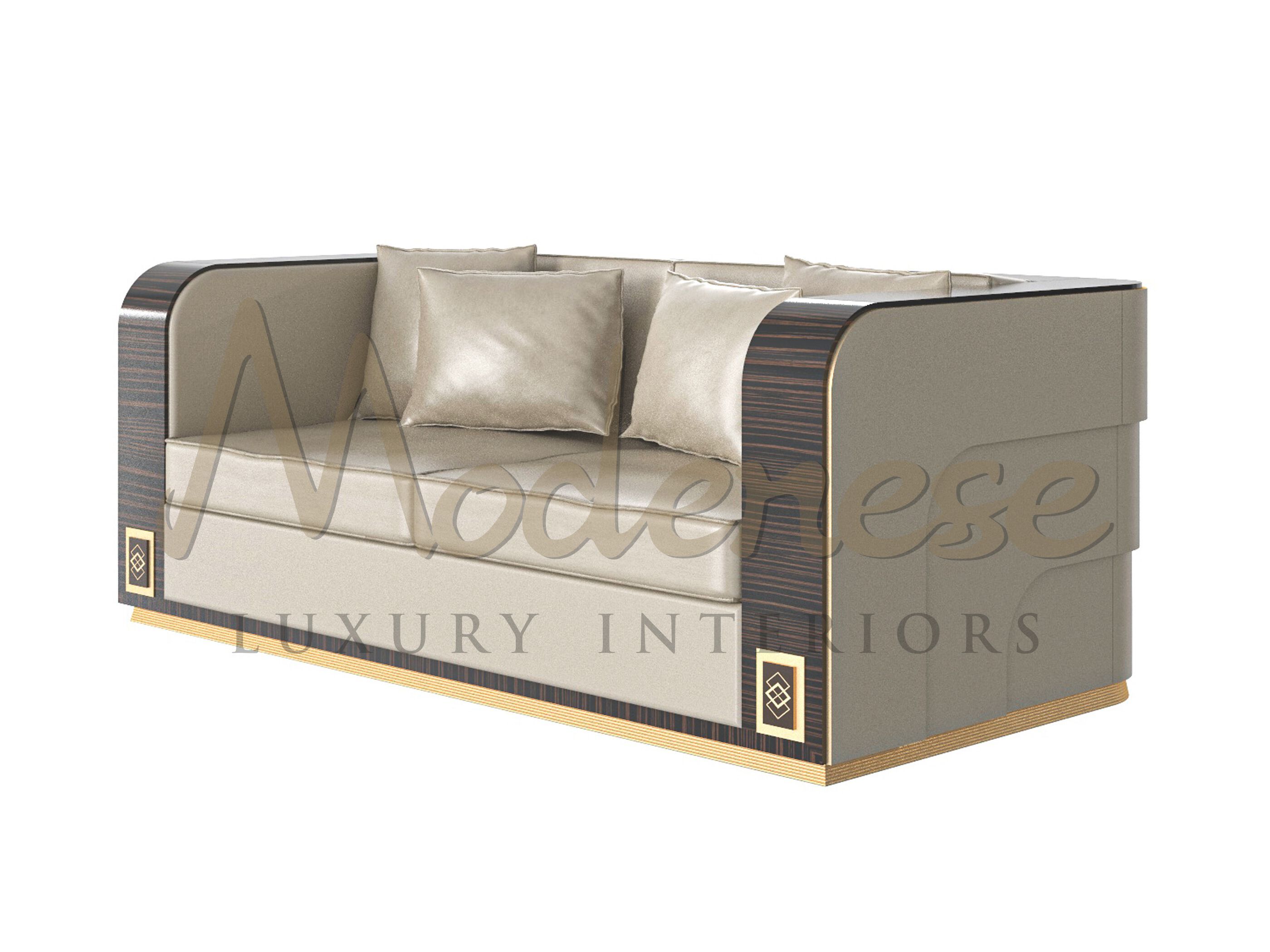 2-местный кожаный диван Modenese Luxury Interiors MAKASSAR ARCH-00122242 - Вид №1