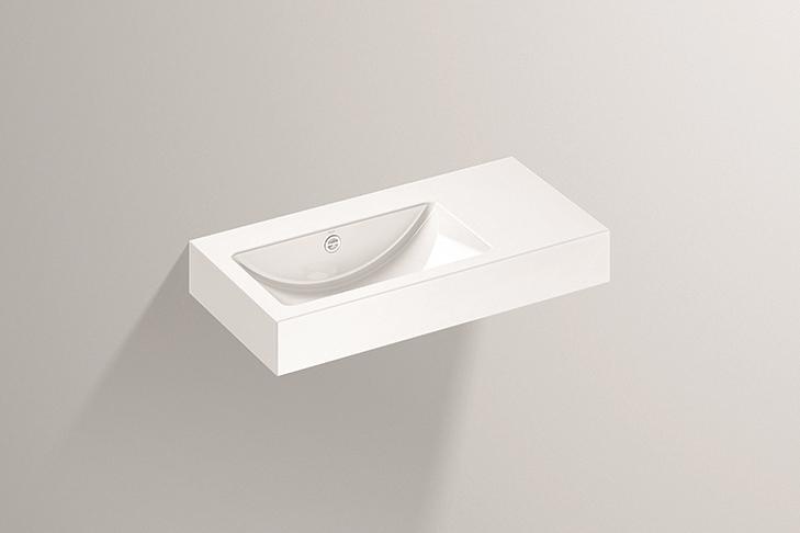 4205300000 Умывальник, wt.pr800.l, белая, proshield Alape серия PR 