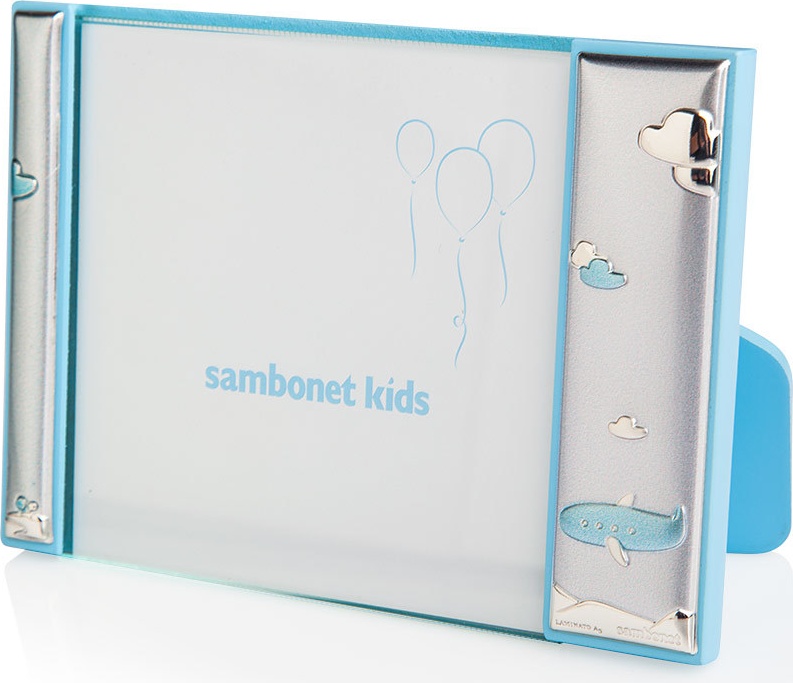 10577502 Sambonet Фоторамка 9х9см "Синий самолет" Сталь нержавеющая 