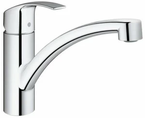 Смеситель для кухни GROHE Eurosmart new с низким изливом и энергосберегающим картриджем, хром (30260002)