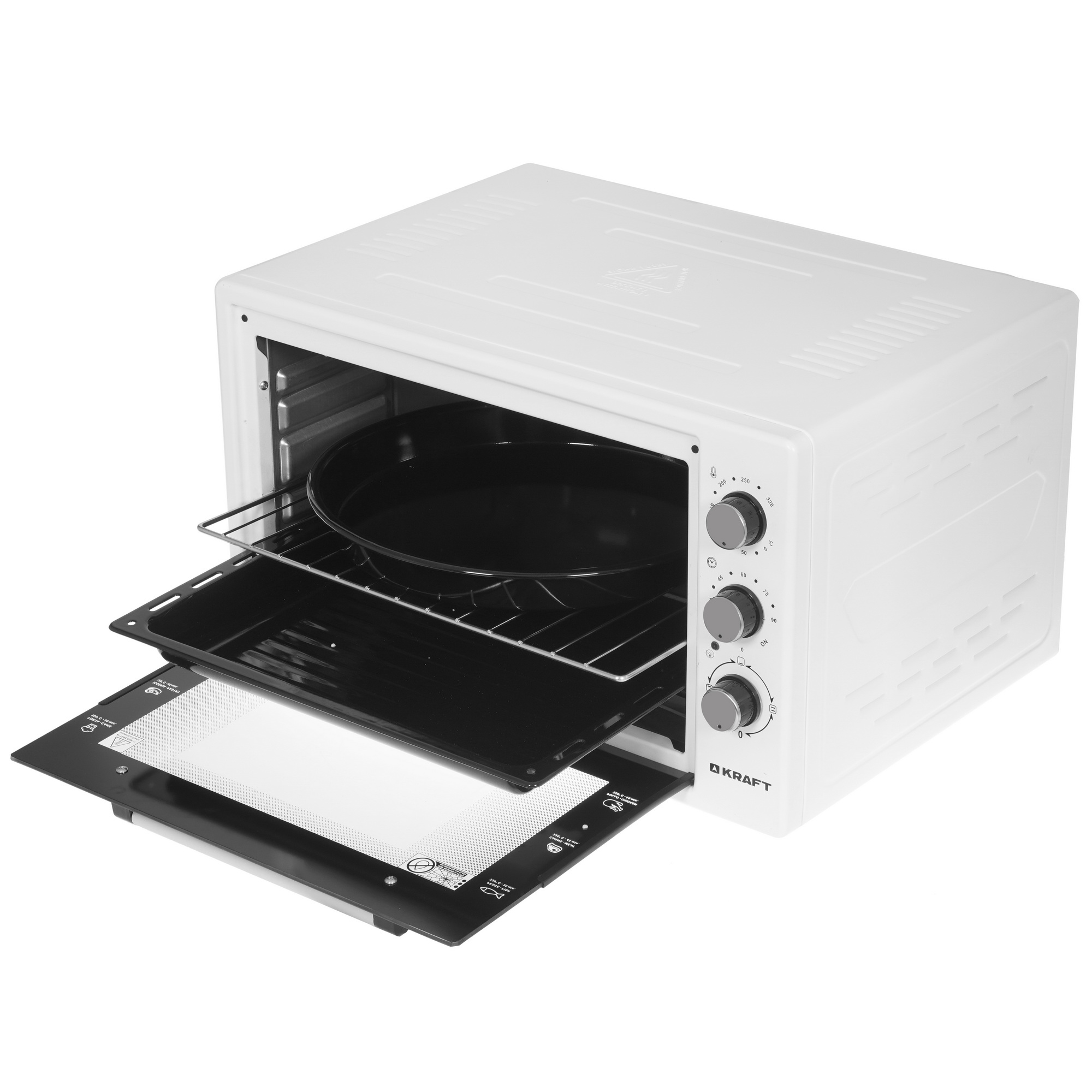 9915650 Мини-печь Kraft KF-MO 4500 W белый STDN-0003596 - Вид №5
