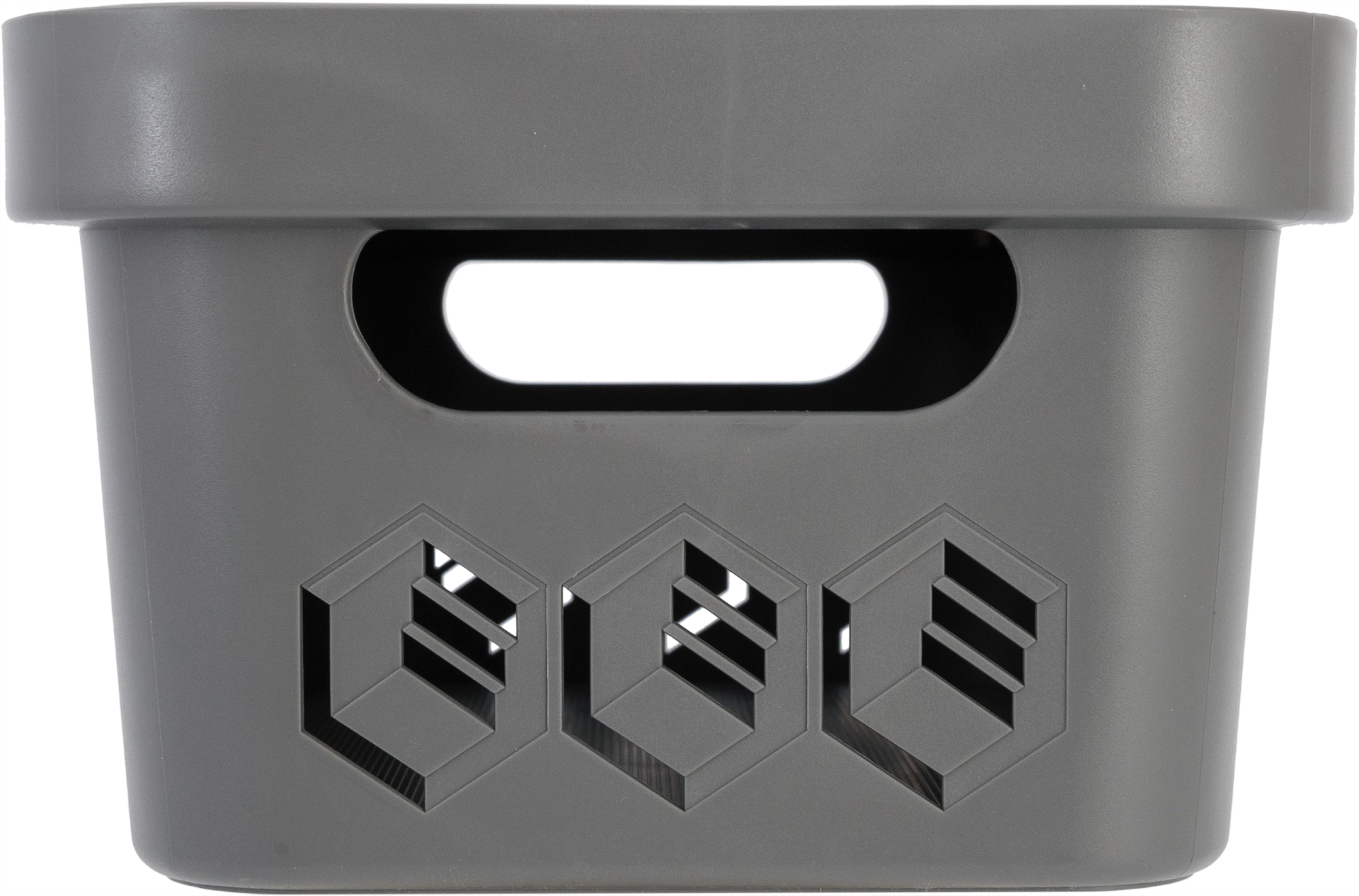 82905603 Ящик с крышкой 19x12x27 см 4.6 л полипропилен цвет серый DELUXE STLM-0037753 БЫТПЛАСТ