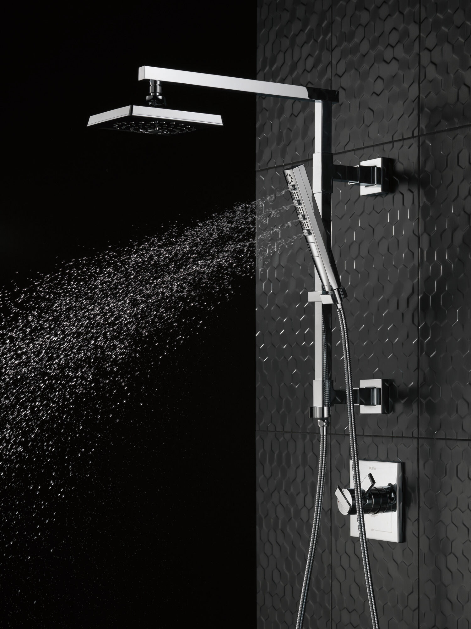 59140-PK H2Okinetic® Ручной душ с 4 режимами Delta Faucet Universal Showering Хром  - Вид №12