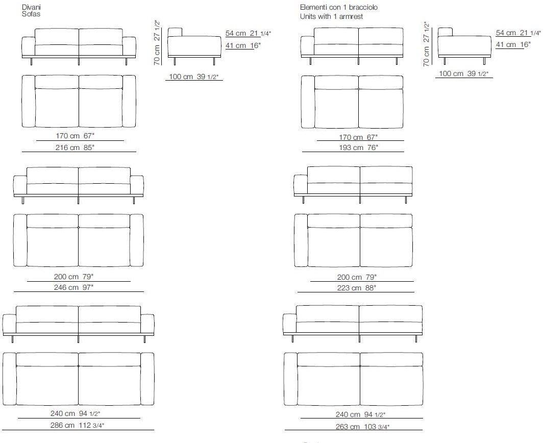 arflex Мягкий 4-х местный кожаный диван Naviglio sun-id-1439559 - Вид №10