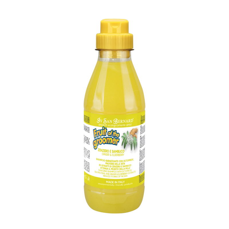 ПР0049985 Шампунь Ginger&Elderbery для шерсти любого типа против раздражений и перхоти 500 мл Iv San Bernard 