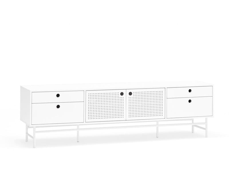 Шкаф для телевизора из МДФ с распашными дверцами и ящиками TEULAT точка ARCH-00150209 - Вид №15