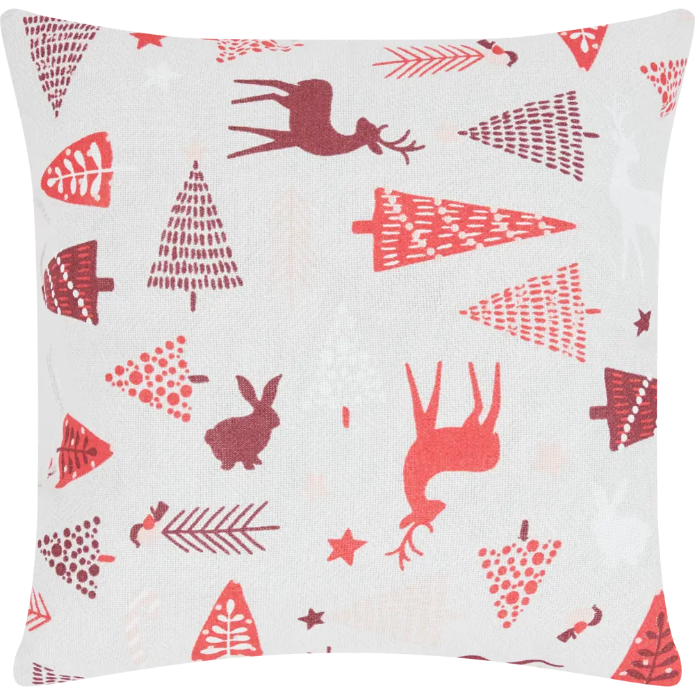 Подушка Altali Скандинавия 40x40 см цвет серо-красный STLM-2129598