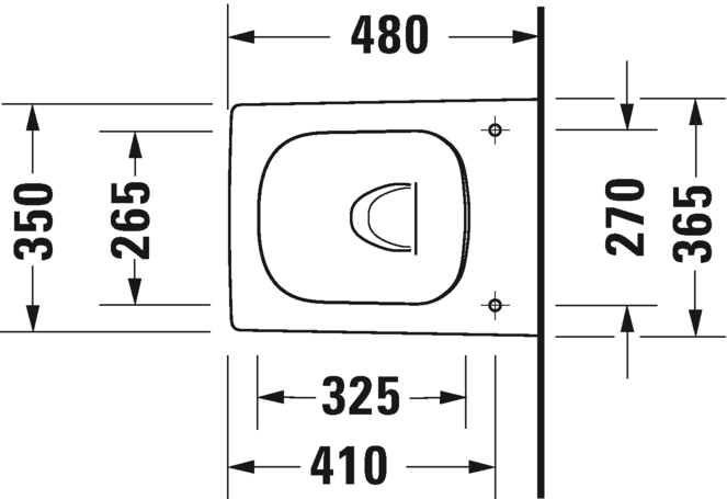 2573092000 Подвесной унитаз настенный Белый Duravit Viu Германия - Вид №1