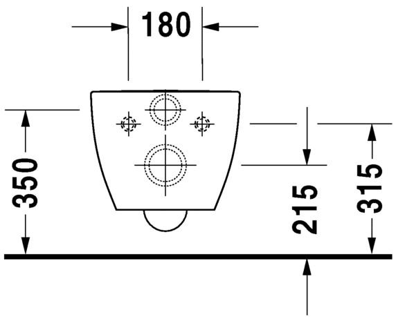 2222092000 Подвесной унитаз настенный Белый Duravit Happy D.2 Германия - Вид №6