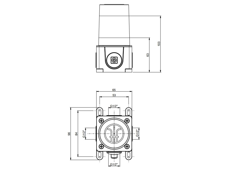 Корпус из латуни Rubinetterie Frattini 98062 ARCH-00145710 - Вид №2