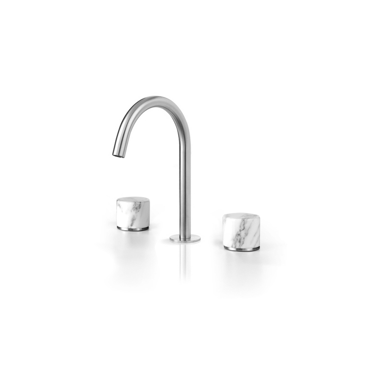 Смеситель на три отверстия для умывальника с изливом MRB202 linki 