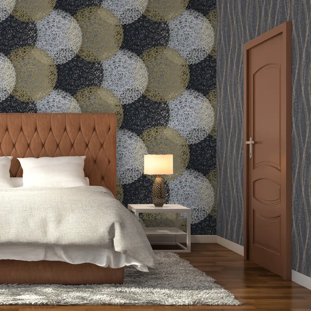 MONTE SOLARO Флизелиновые обои Samui глубокий черный 1.06 м 83236222 STLM-0039702 - Вид №4